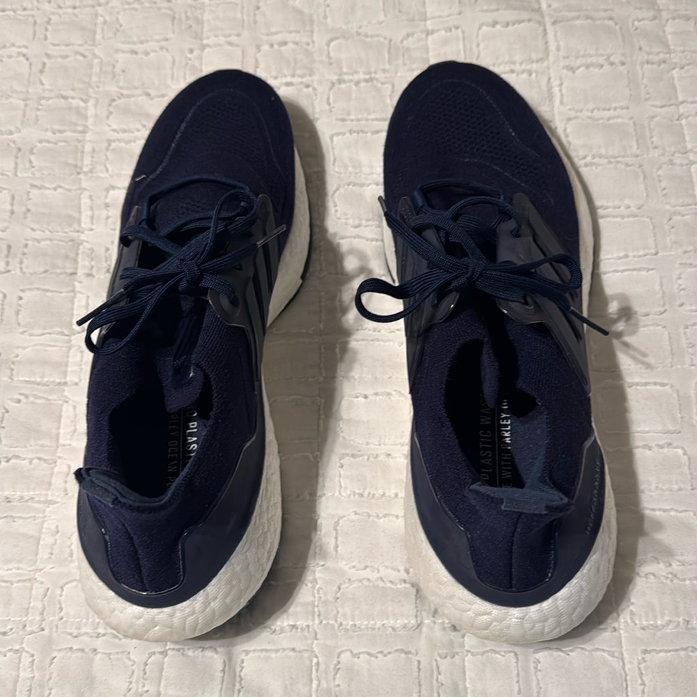 Adidas boost shoes, blue